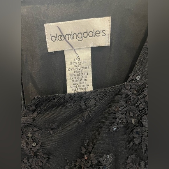 Bloomingdale’s Black Dress Size 6 - Picture 3 of 6